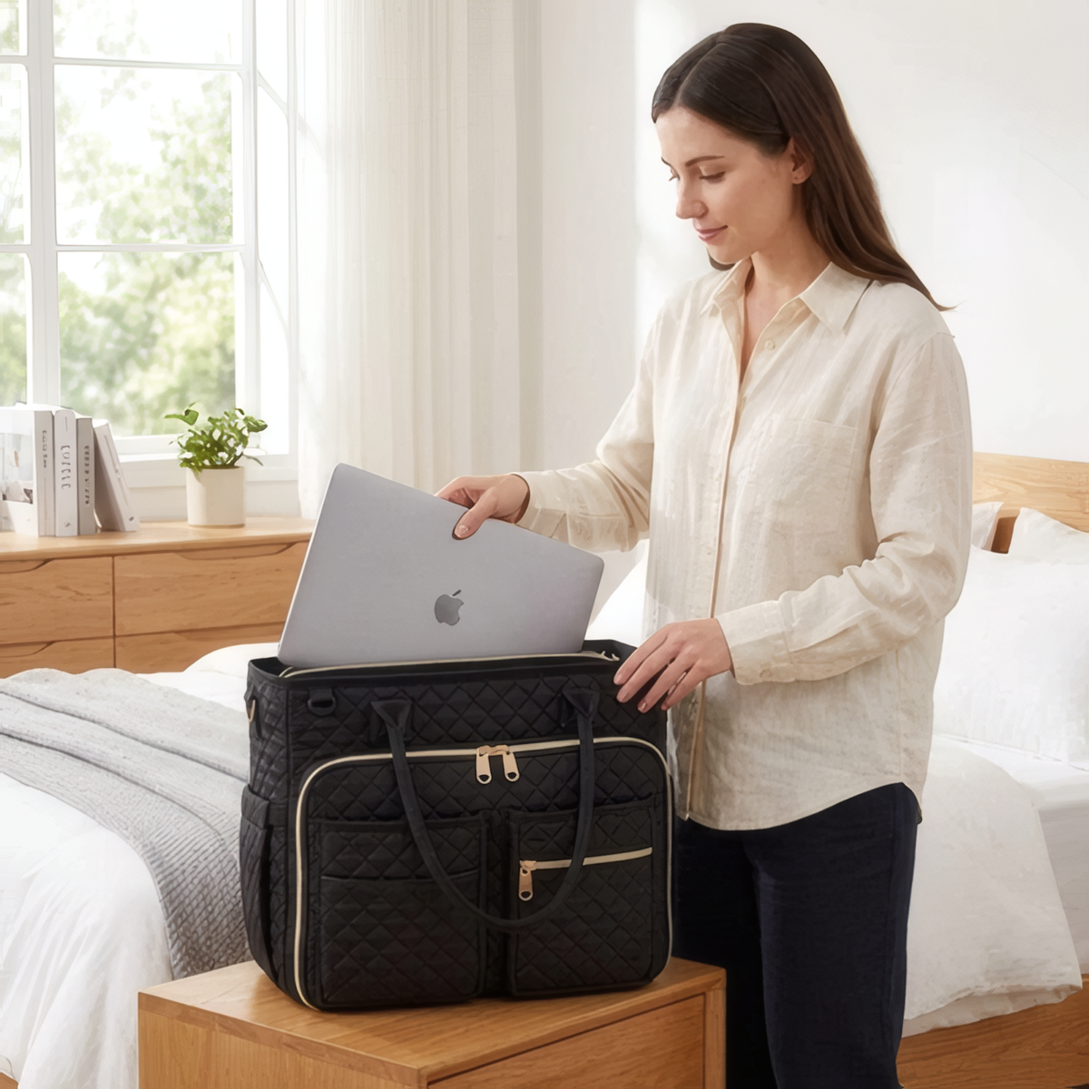 Sac à main ordinateur femme | Élégance